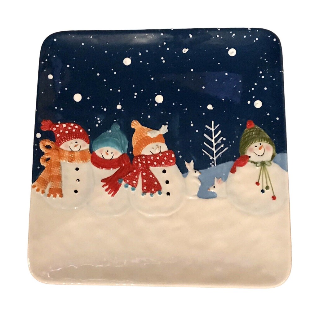 St Nicholas Square SNOW DAYS Square Dinner Plate 7457615